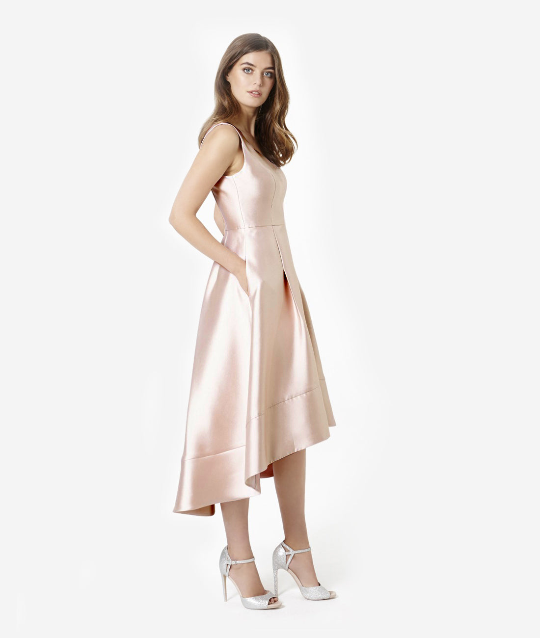 Edie Cascade Wrap Mini Dress