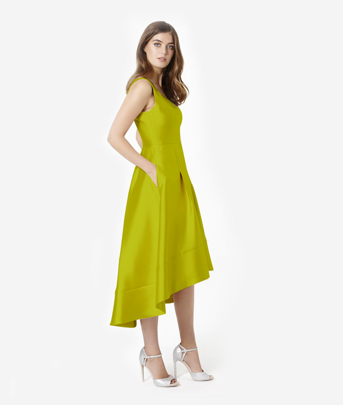 Edie Cascade Wrap Mini Dress