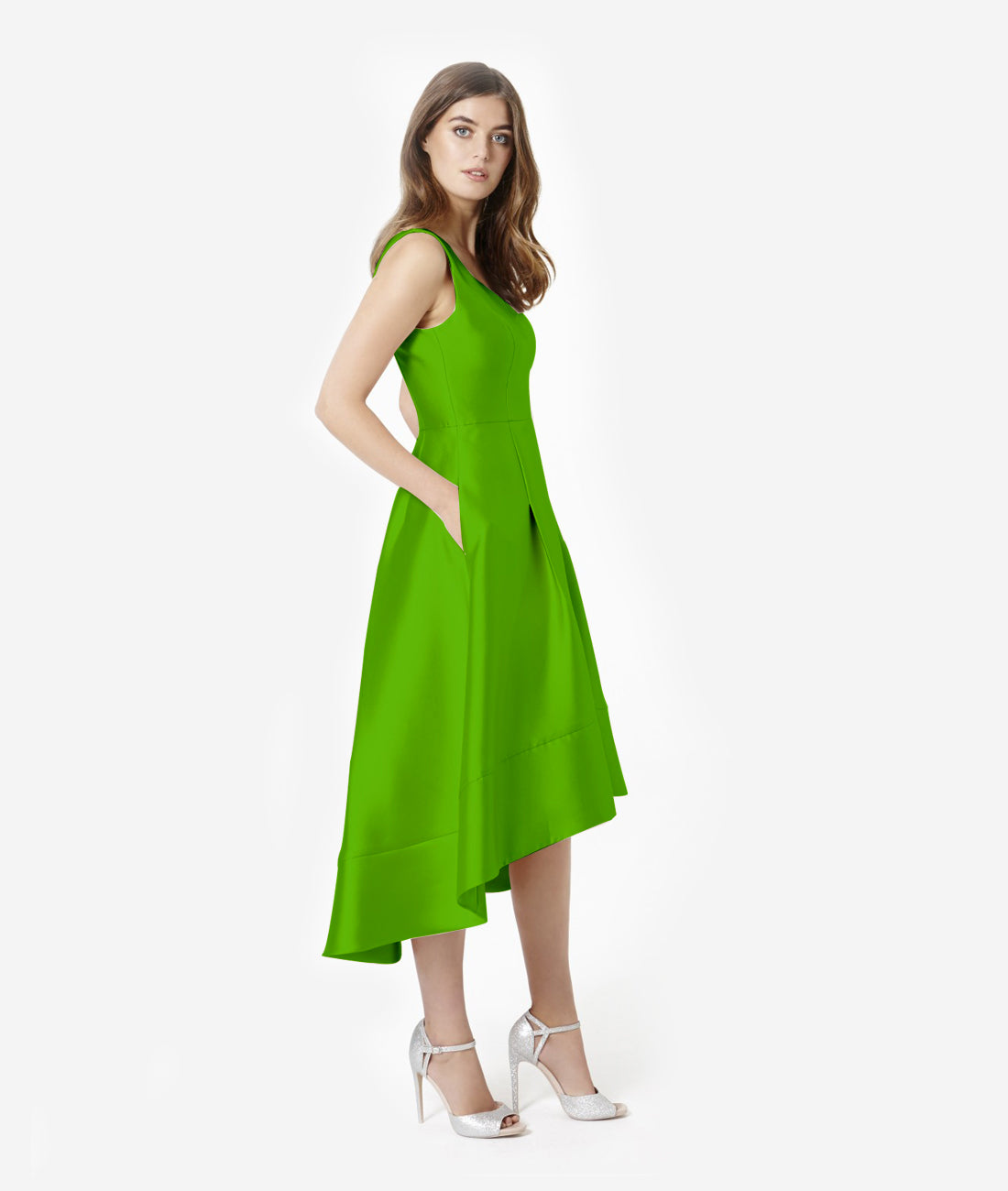 Edie Cascade Wrap Mini Dress